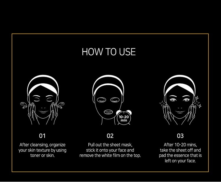 Honey Luminous Royal Propolis Mask Sheet 10 Sheets by JM Solution at GWENCHANDA Korean Cosmetics Shop - 4