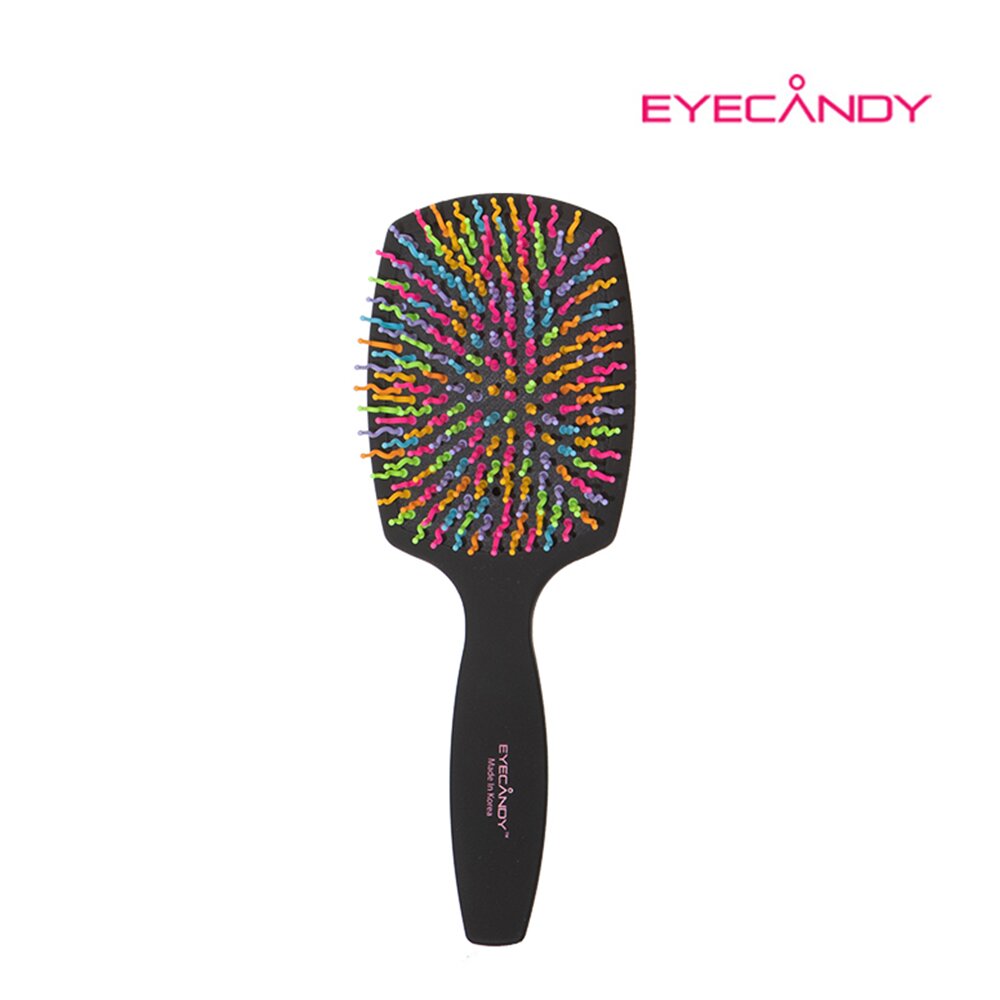 Volume S King Paddle Hair Brush #Black by EYECANDY at GWENCHANDA Korean Cosmetics Shop - 1