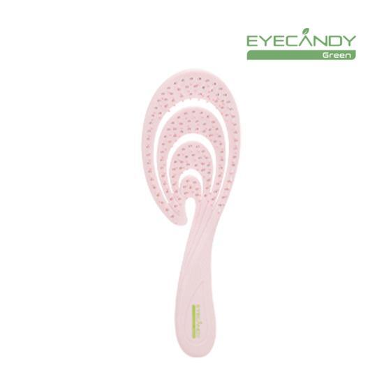 Eco-friendly Detangling Hair Brush #Coral Pink by EYECANDY at GWENCHANDA Korean Cosmetics Shop - 1