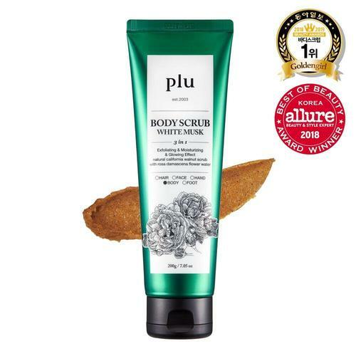 Body Scrub White Musk 200g by plu at GWENCHANDA Korean Cosmetics Shop - 1