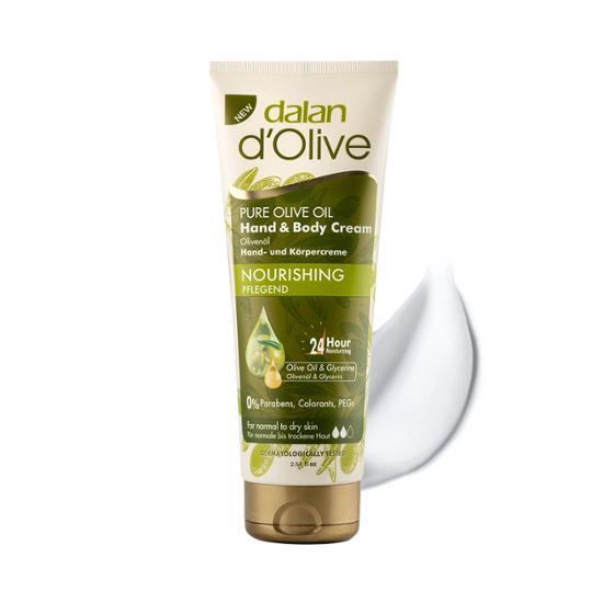 d'Olive Hand & Body Cream Nourishing 75ml by DALAN at GWENCHANDA Korean Cosmetics Shop - 1