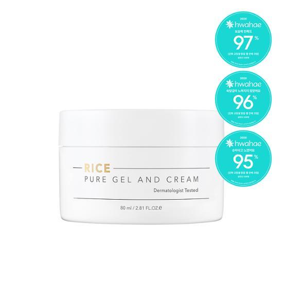 Rice Pure Gel And Cream 80ml by THANK YOU FARMER at GWENCHANDA Korean Cosmetics Shop - 4