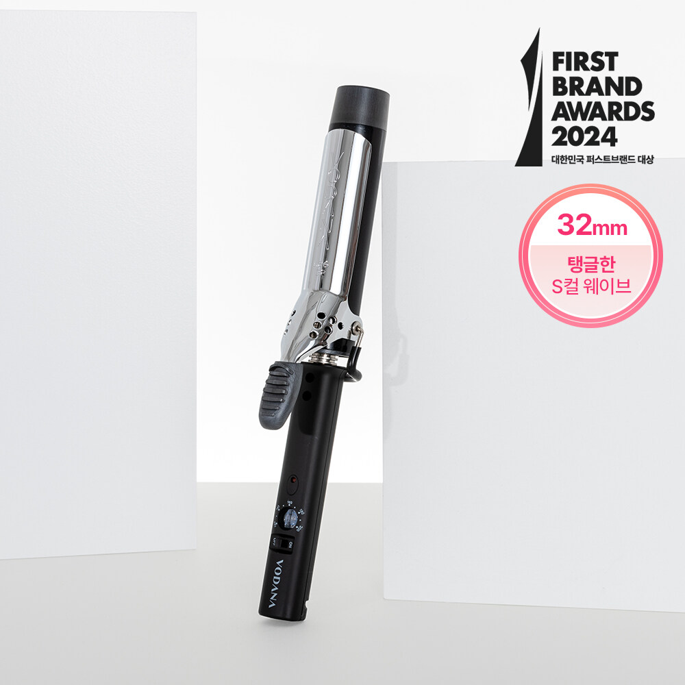 Glam Wave Curling Iron FV 32mm (Black) by VODANA at GWENCHANDA Korean Cosmetics Shop - 1