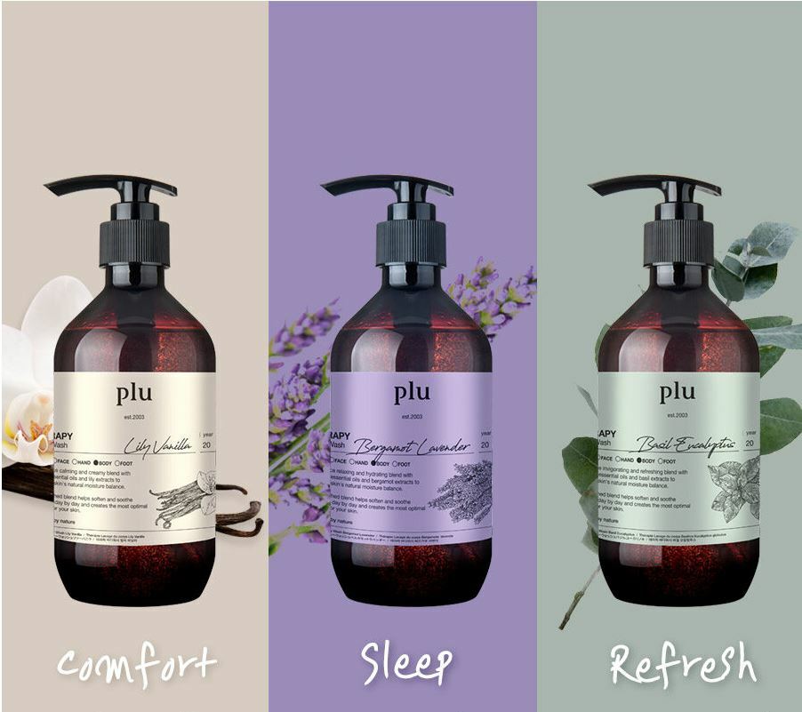 Therapy Body Wash 500g #Basil Ecalyptus by plu at GWENCHANDA Korean Cosmetics Shop - 1