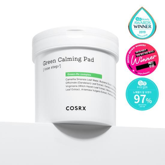 One Step Green Calming Pad 90 Sheets by COSRX at GWENCHANDA Korean Cosmetics Shop - 2