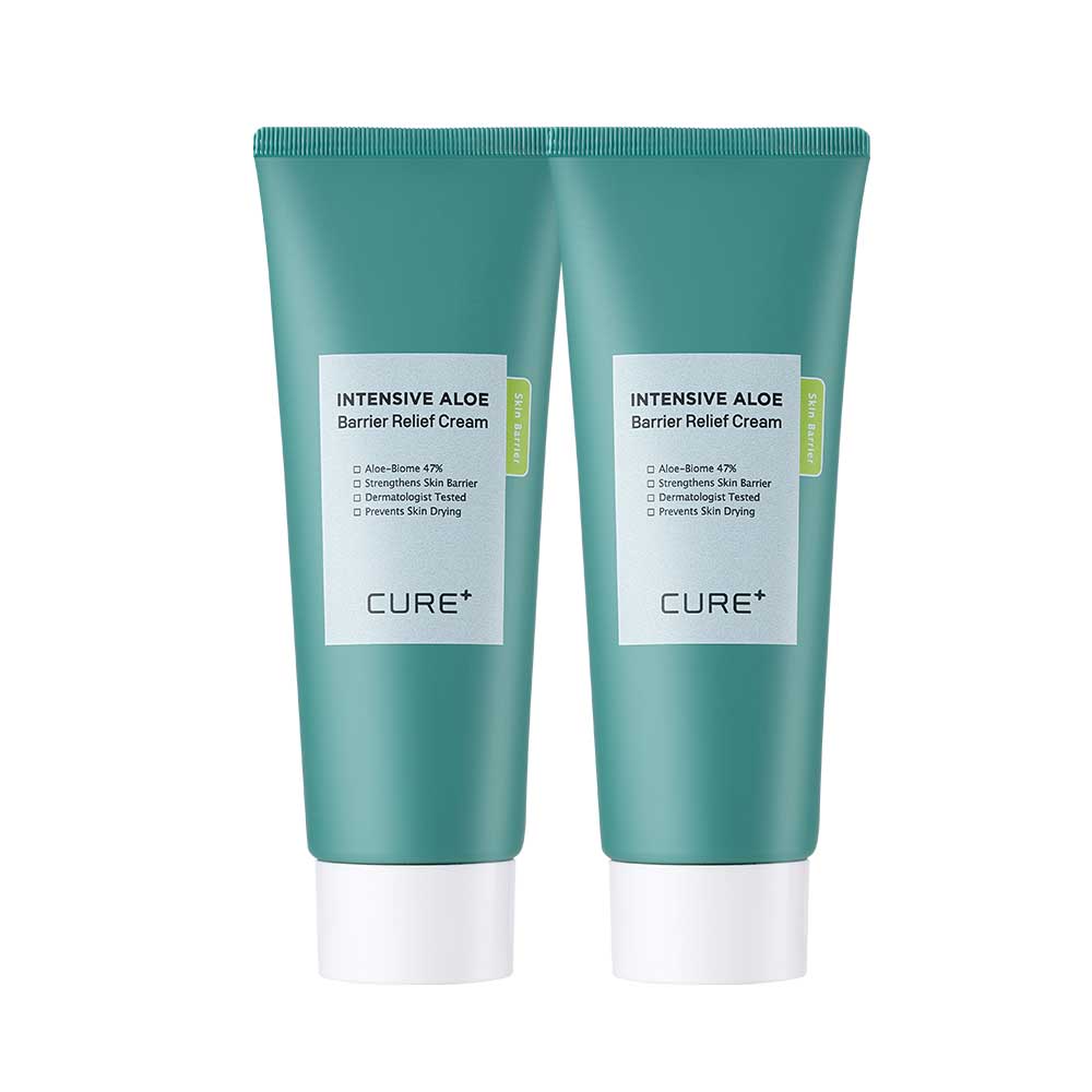 Intensive Aloe Barrier Relief Cream 100g 1+1 Special Set by Cure at GWENCHANDA Korean Cosmetics Shop - 1