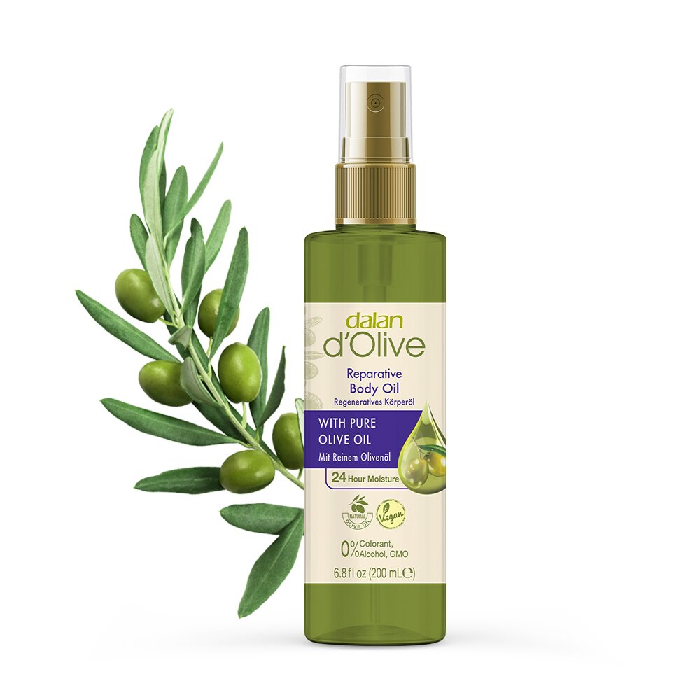 d'Olive Reparative Body Oil 200mL by DALAN at GWENCHANDA Korean Cosmetics Shop - 1