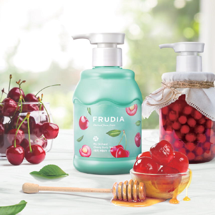 My Orchard Cherry Body Wash 350mL by FRUDIA at GWENCHANDA Korean Cosmetics Shop - 1