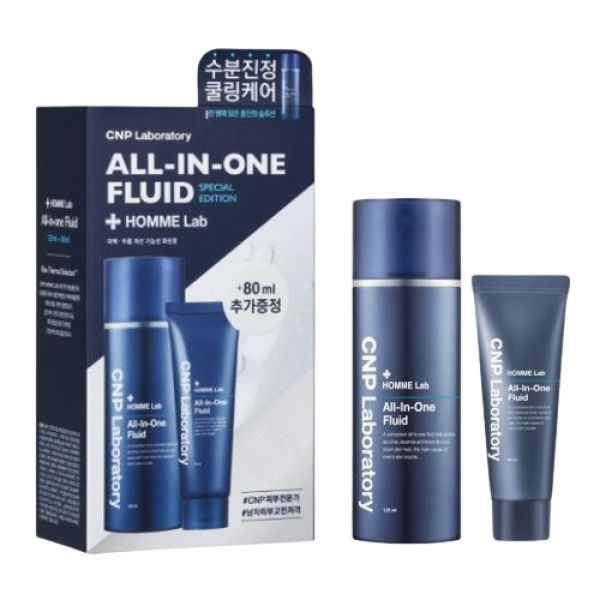 Laboratory Homme Lab All In One Fluid 120mL Special Set (+80mL) by CNP Homme at GWENCHANDA Korean Cosmetics Shop - 1