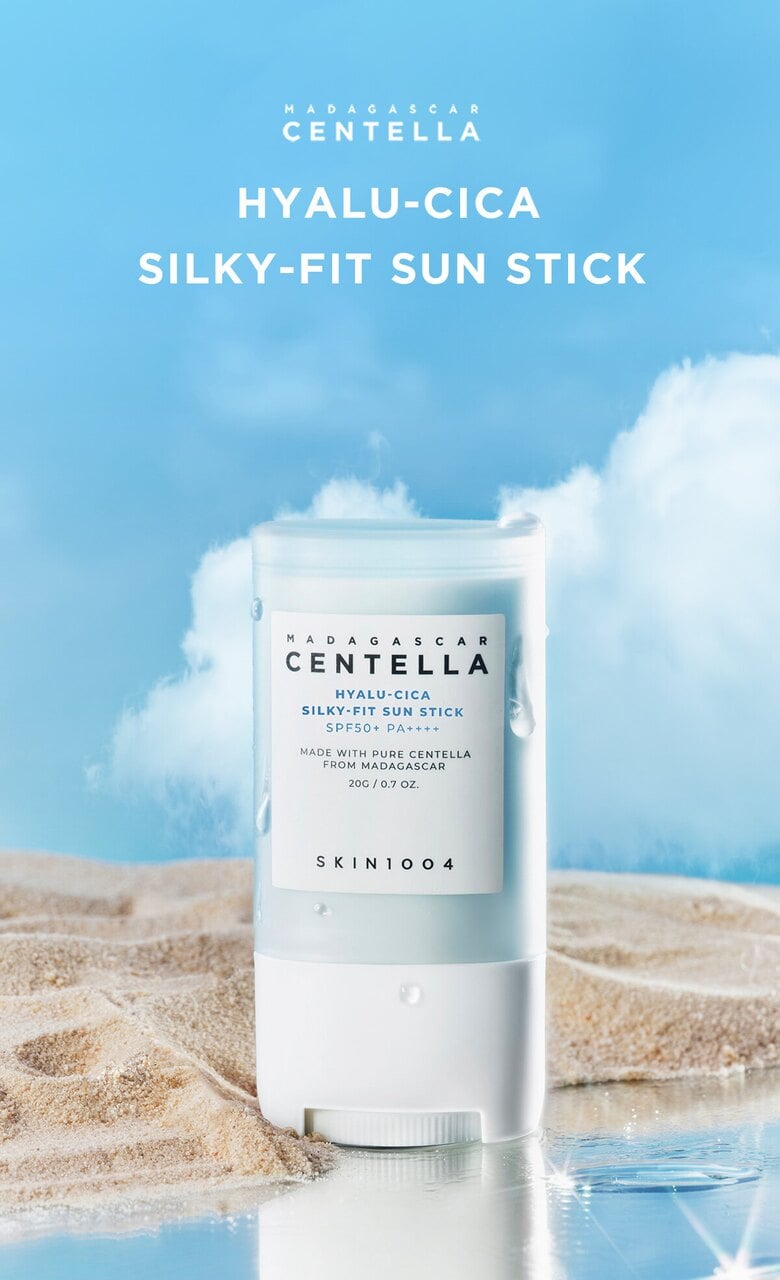 Madagascar Centella Hyalu-Cica Silky-Fit Sun Stick 20g by SKIN1004 at GWENCHANDA Korean Cosmetics Shop - 1