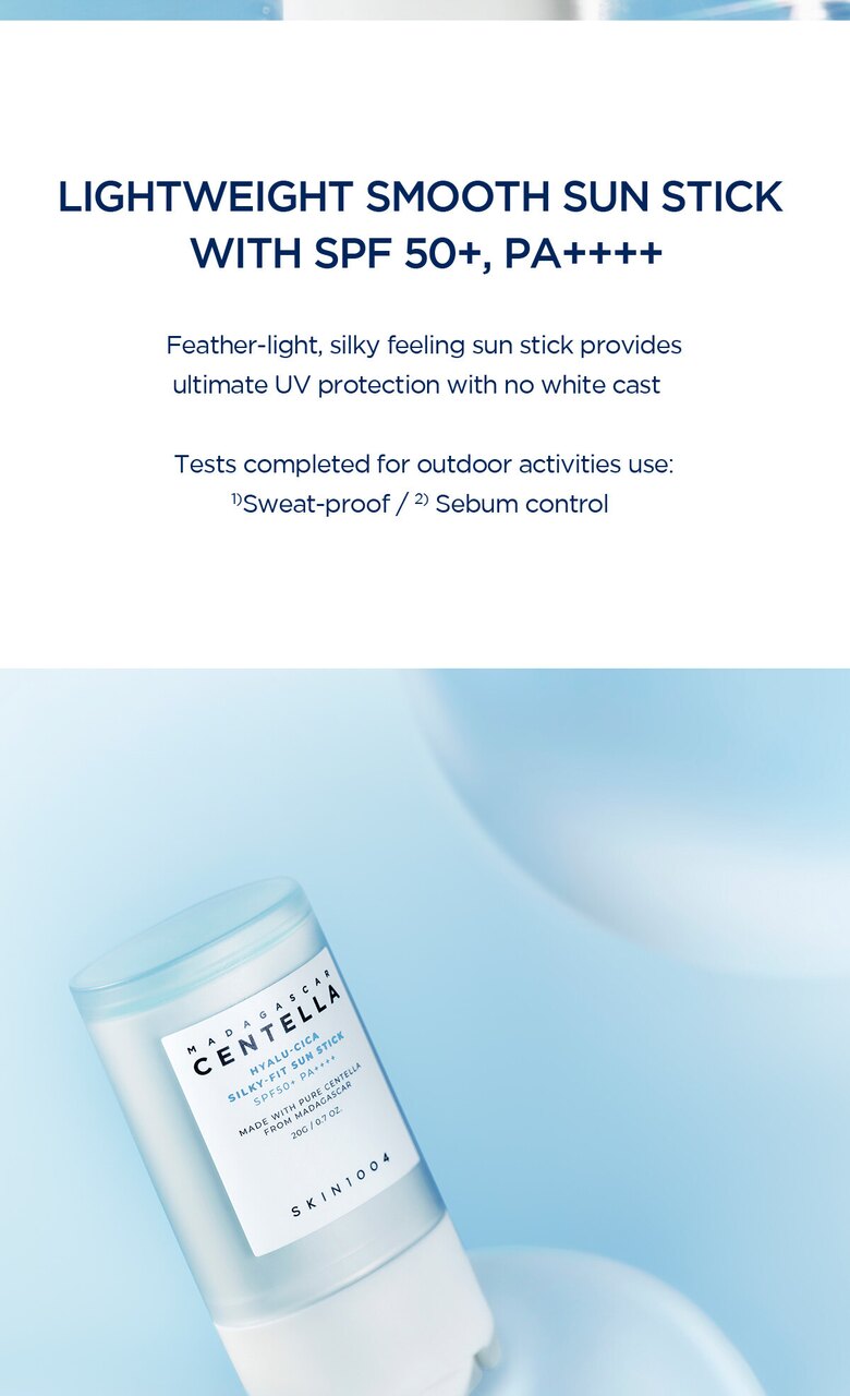 Madagascar Centella Hyalu-Cica Silky-Fit Sun Stick 20g by SKIN1004 at GWENCHANDA Korean Cosmetics Shop - 2