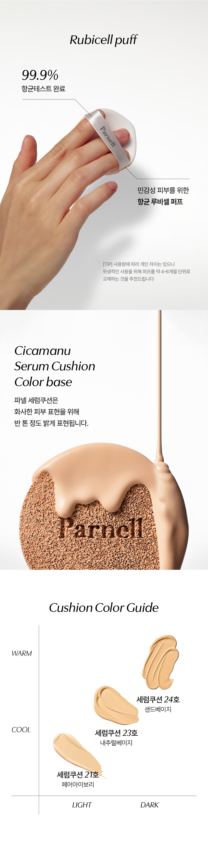 Cicamanu Serum Cushion by Parnell at GWENCHANDA Korean Cosmetics Shop - 1