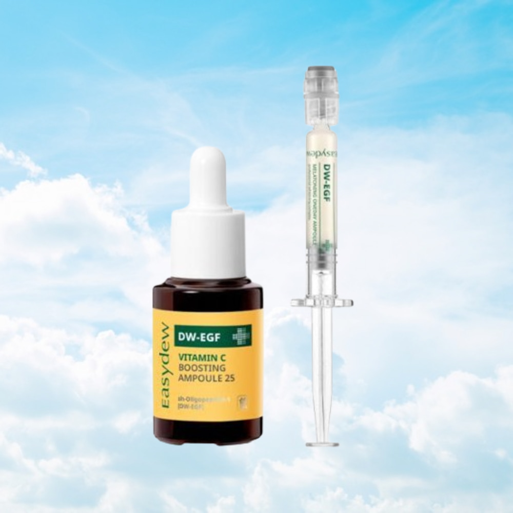 DW-EGF Vitamin C Boosting Ampoule 25 10g Special Set (+Melatoning One Day Ampoule 1mL) by easydew at GWENCHANDA Korean Cosmetics Shop - 1