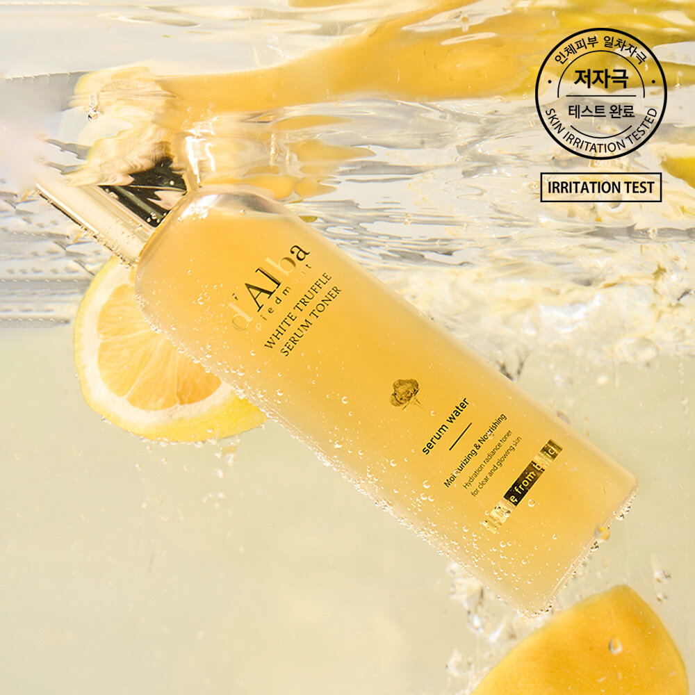 White Truffle Moisturizing Serum Toner 180ml by d'Alba at GWENCHANDA Korean Cosmetics Shop - 3