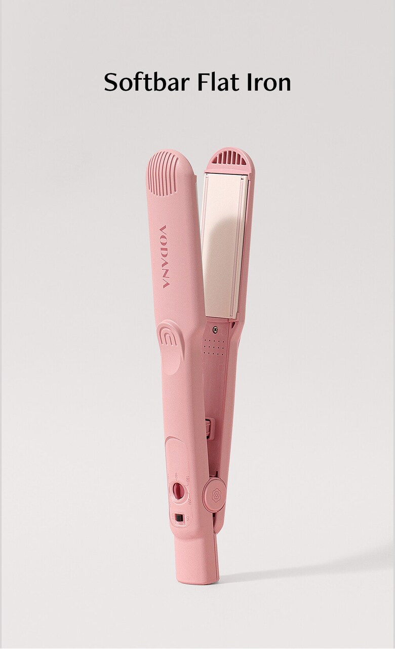 Twin Softbar Flat Iron Milk Tea Rose by VODANA at GWENCHANDA Korean Cosmetics Shop - 1