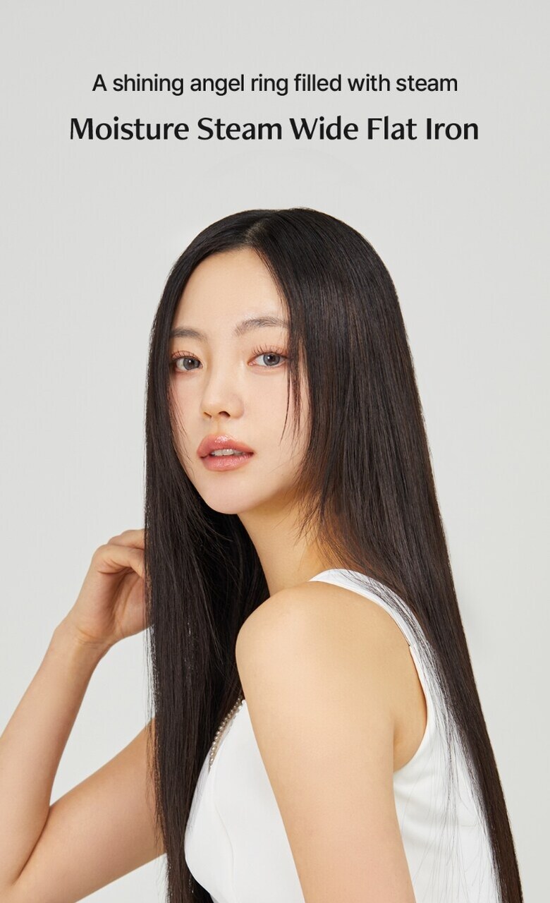 Moisture Steam Wide Flat Iron Blue Grey by VODANA at GWENCHANDA Korean Cosmetics Shop - 1