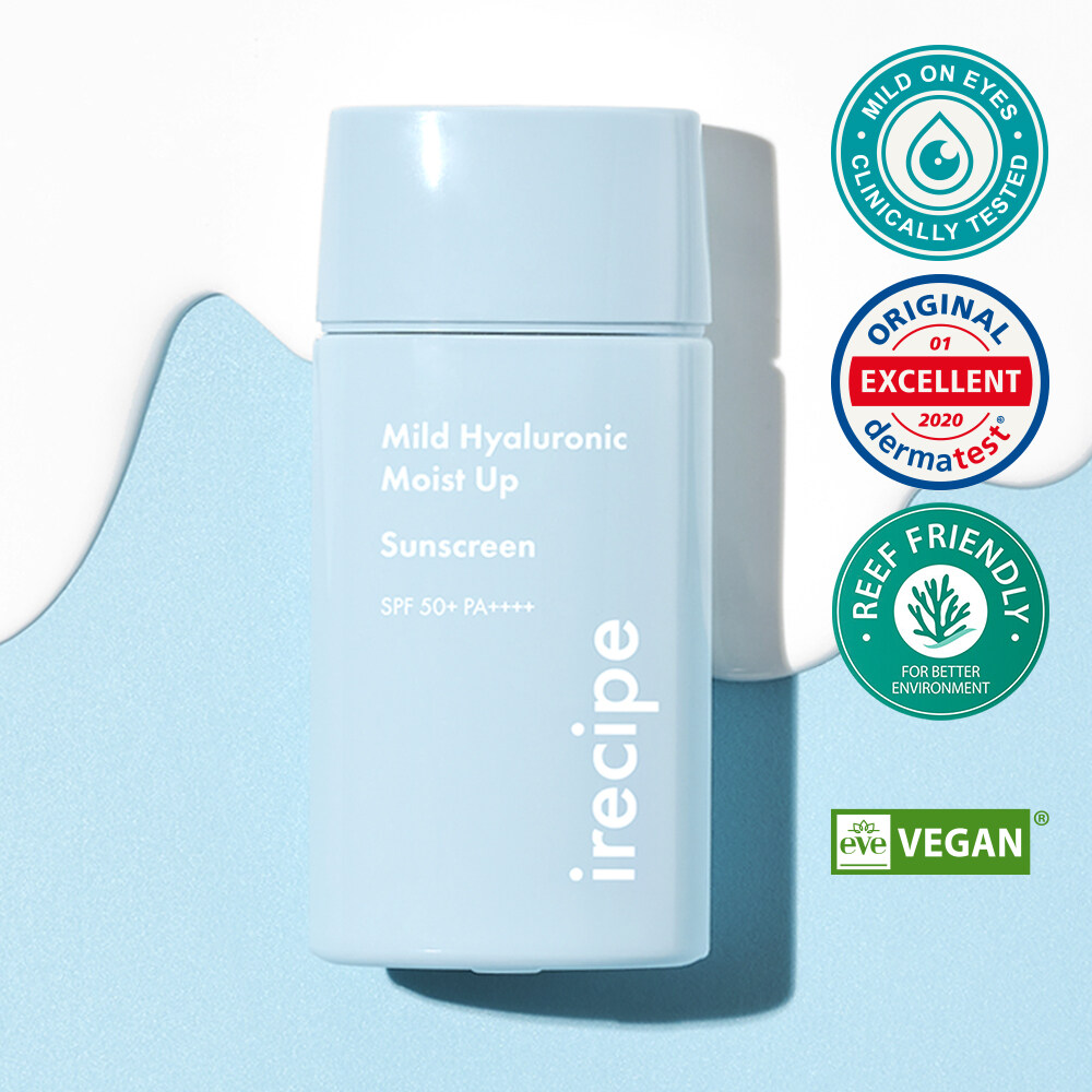 Mild Hyaluronic Moist Up Sunscreen 50ml by irecipe at GWENCHANDA Korean Cosmetics Shop - 1