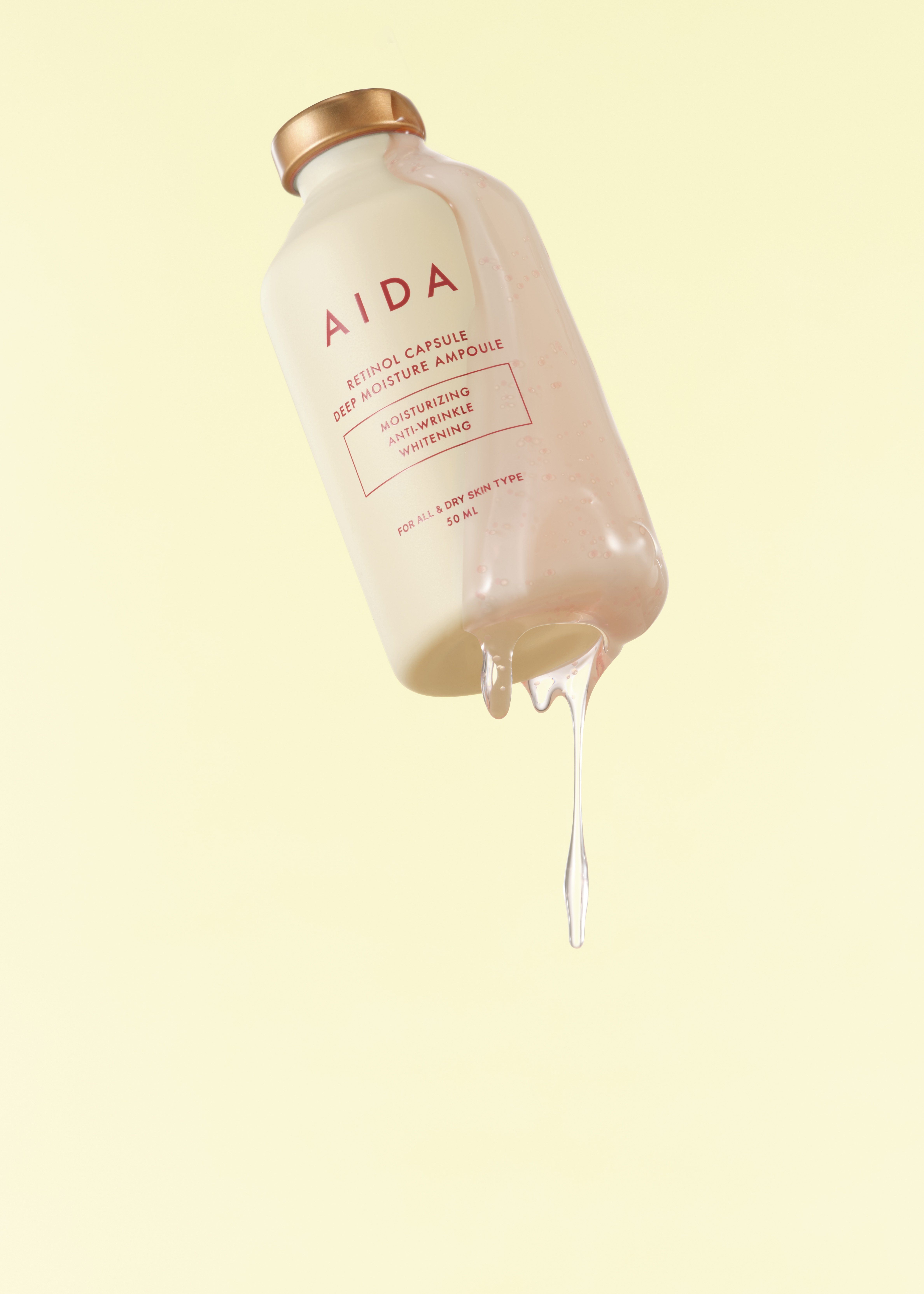 Retinol Capsule Deep Moisture Ampoule 50ml by AIDA at GWENCHANDA Korean Cosmetics Shop - 1