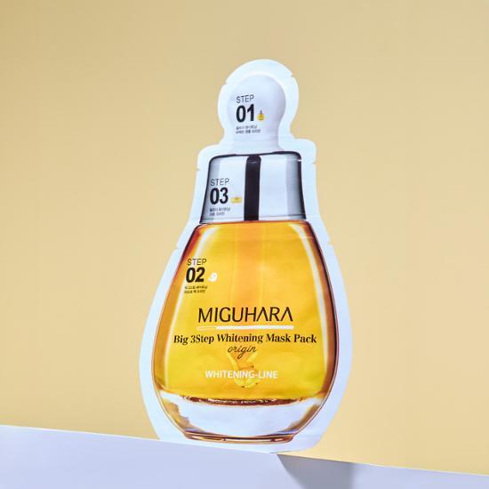 Big 3 Step Mask Sheet Pack 10 Sheets by MIGUHARA at GWENCHANDA Korean Cosmetics Shop - 1