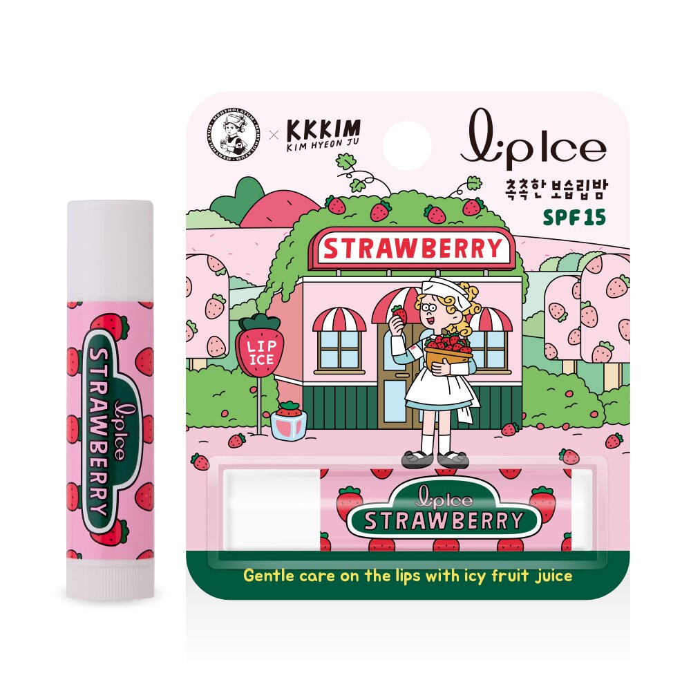 Lipice Lip Balm Strawberry 3.5g by MENTHOLATUM at GWENCHANDA Korean Cosmetics Shop - 1