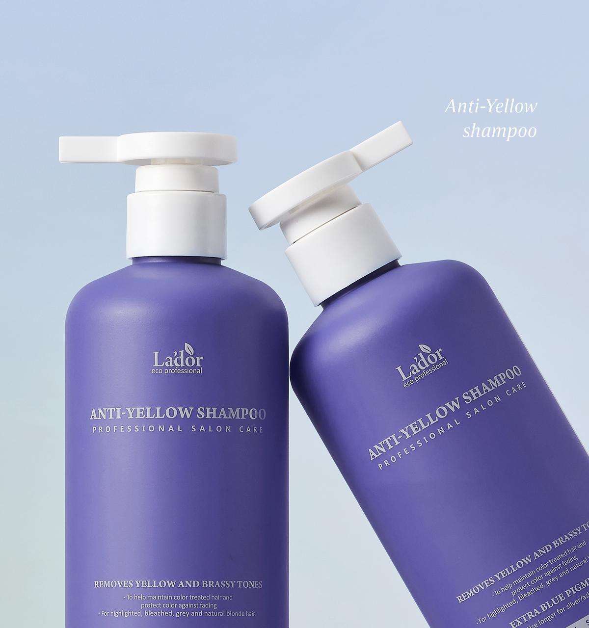 Anti-Yellow Shampoo 300mL by La'dor at GWENCHANDA Korean Cosmetics Shop - 1