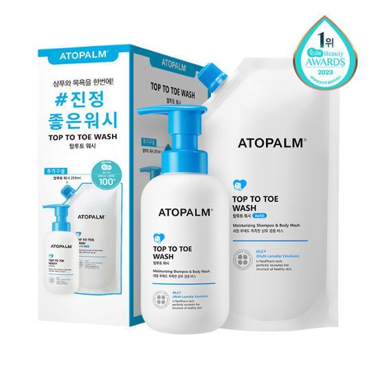 Top To Toe Wash 300mL Special Set (+Refill 250mL) by Atopalm at GWENCHANDA Korean Cosmetics Shop - 1