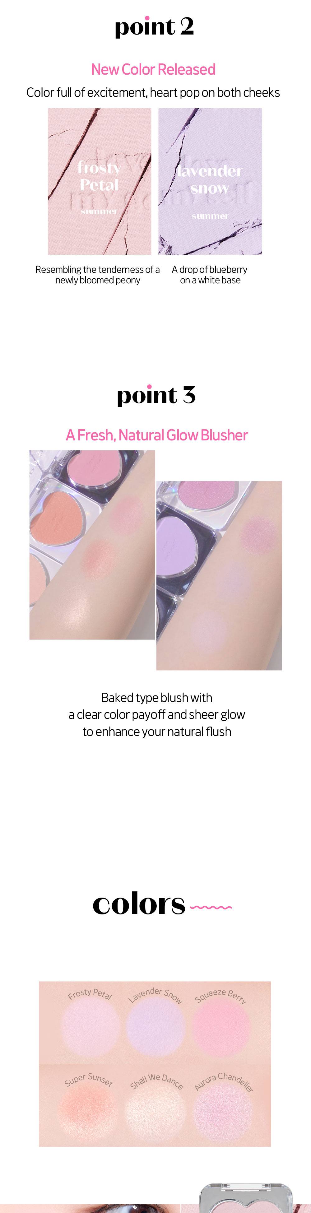 Heart Pop Blusher 4g + Smart Tok SET / SINGLE by ETUDE at GWENCHANDA Korean Cosmetics Shop - 1