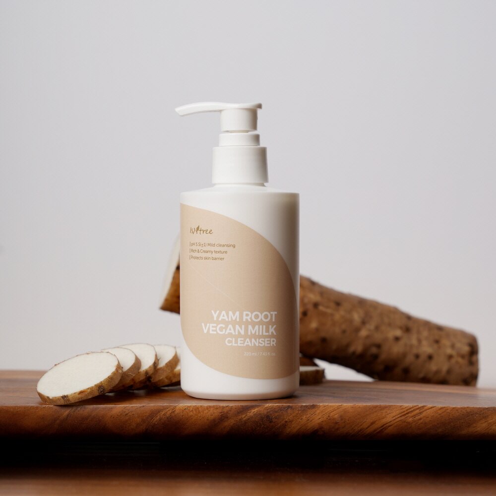Yam Root Vegan Milk Cleanser 220mL  by Isntree at GWENCHANDA Korean Cosmetics Shop - 2