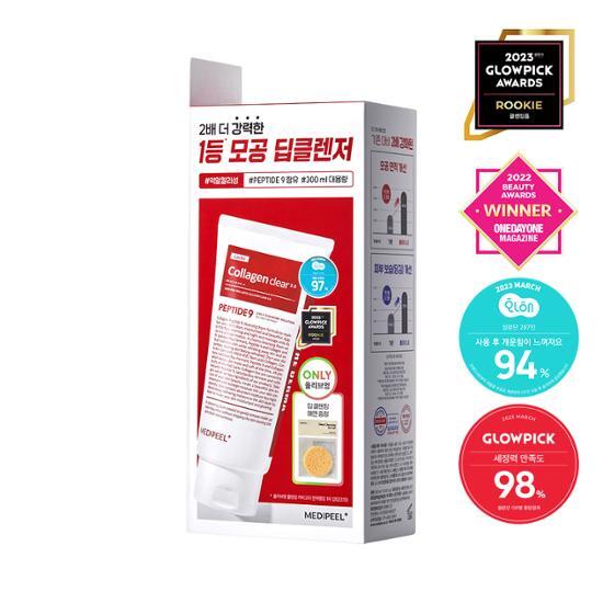 Red Lacto Collagen Clear 2.0 Special Set (300mL+Deep Cleansing Sponge) by MEDI-PEEL at GWENCHANDA Korean Cosmetics Shop - 3