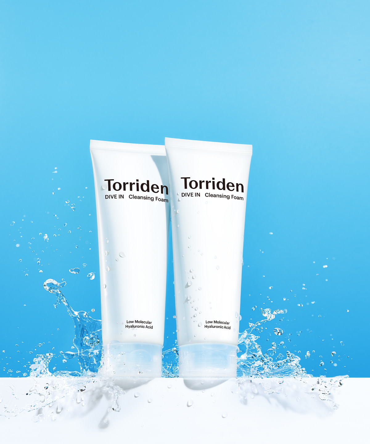 Dive In Low Molecular Hyaluronic Acid Cleansing Foam 150mL Double Set (150mL+150mL) by Torriden at GWENCHANDA Korean Cosmetics Shop - 1