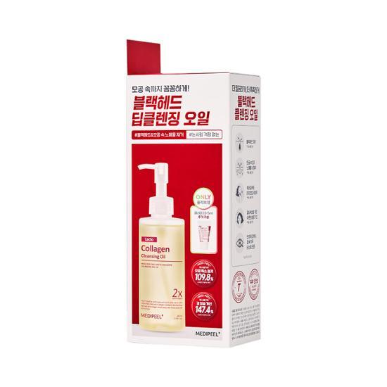 Red Lacto Collagen Cleansing Oil 200mL 2.0 Special Set (+15mL) by MEDI-PEEL at GWENCHANDA Korean Cosmetics Shop - 2