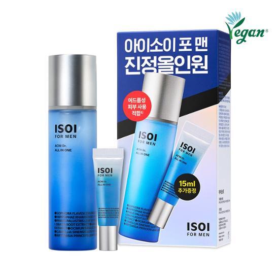 For Men Acni Dr. All In One 100mL Special Set (+Acni Dr. All In One 15mL) by ISOI at GWENCHANDA Korean Cosmetics Shop - 2