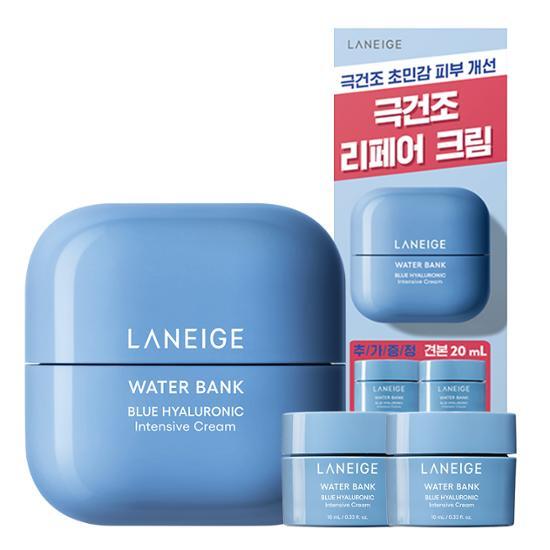Water Bank Blue Hyaluronic Intensive Cream 45mL Special Set (+10mL*2ea) by LANEIGE at GWENCHANDA Korean Cosmetics Shop - 1