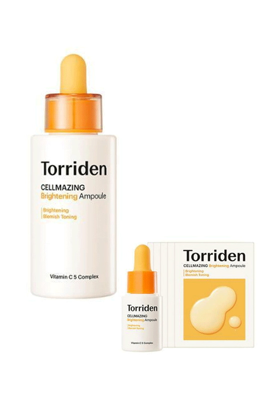Cellmazing Vita C Brightening Ampoule 30mL (+10ml+2ml*5ea) by Torriden at GWENCHANDA Korean Cosmetics Shop - 1