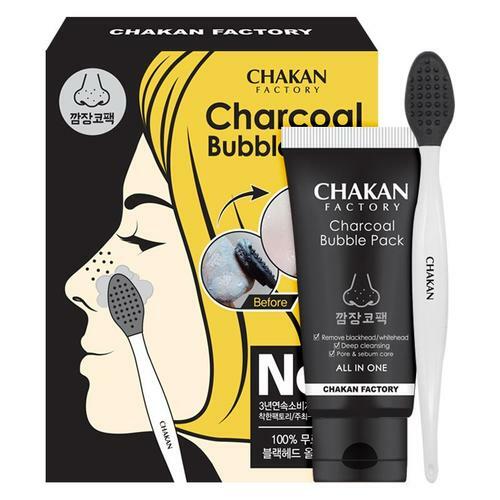 All In One Charcoal Bubble Pack by CHAKAN FACTORY at GWENCHANDA Korean Cosmetics Shop - 1