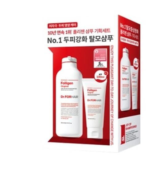 Folligen Shampoo 300ml + 100ml Special Set by Dr.forhair at GWENCHANDA Korean Cosmetics Shop - 3