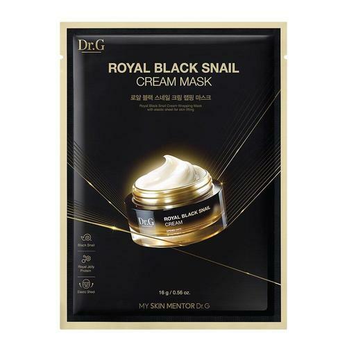 Royal Black Snail Cream Mask Sheet 1 Sheet by Dr.G at GWENCHANDA Korean Cosmetics Shop - 1