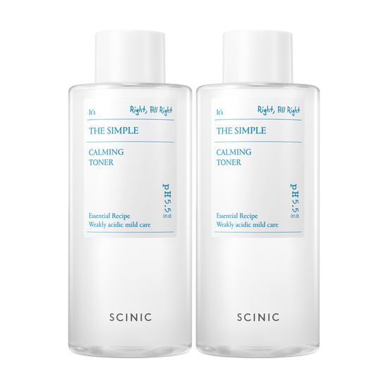 The Simple Calming Toner 300ml 2-for-1 Set by Scinic at GWENCHANDA Korean Cosmetics Shop - 1