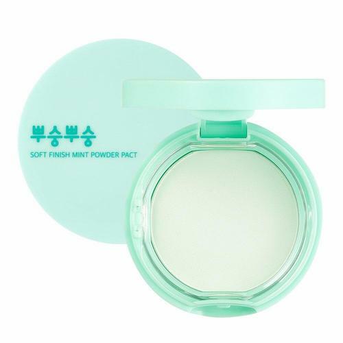 Soft Finish Mint Powder Pact 9g by Me factory at GWENCHANDA Korean Cosmetics Shop - 1