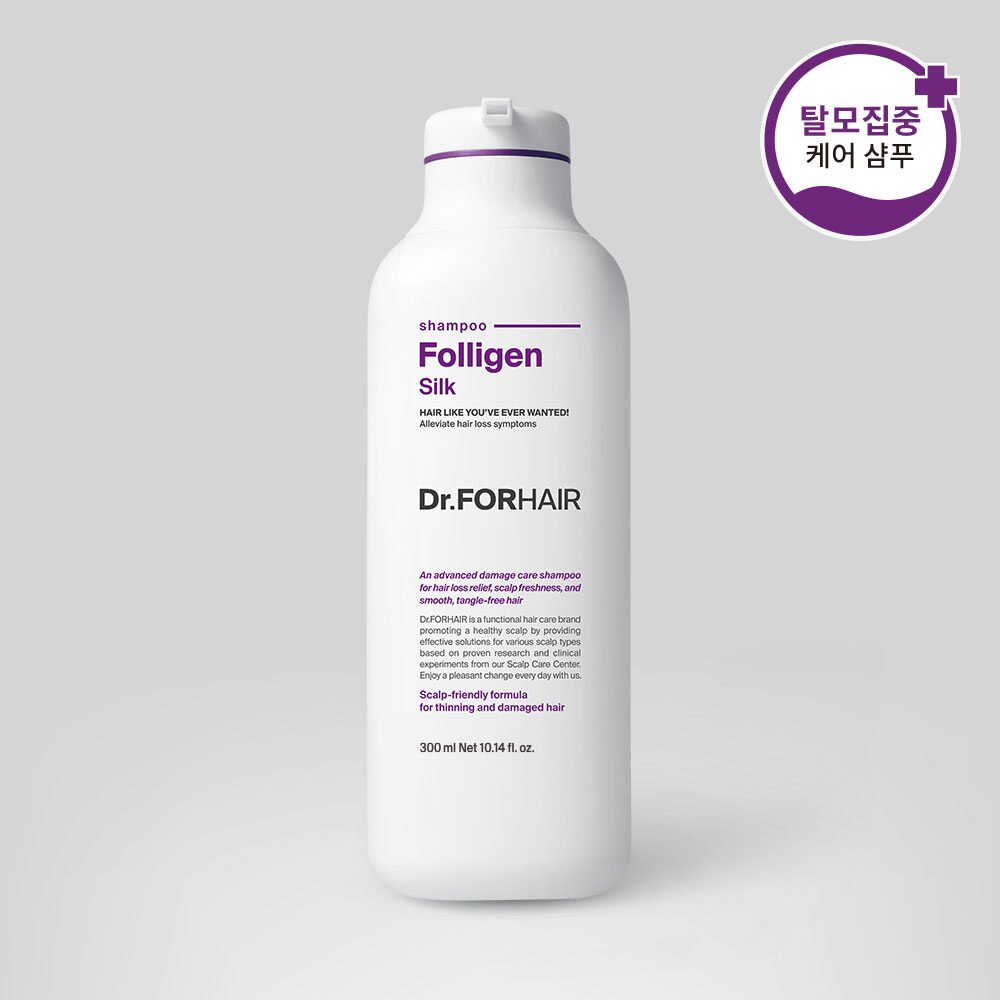 Folligen Silk Shampoo 300 ml by Dr.forhair at GWENCHANDA Korean Cosmetics Shop - 2