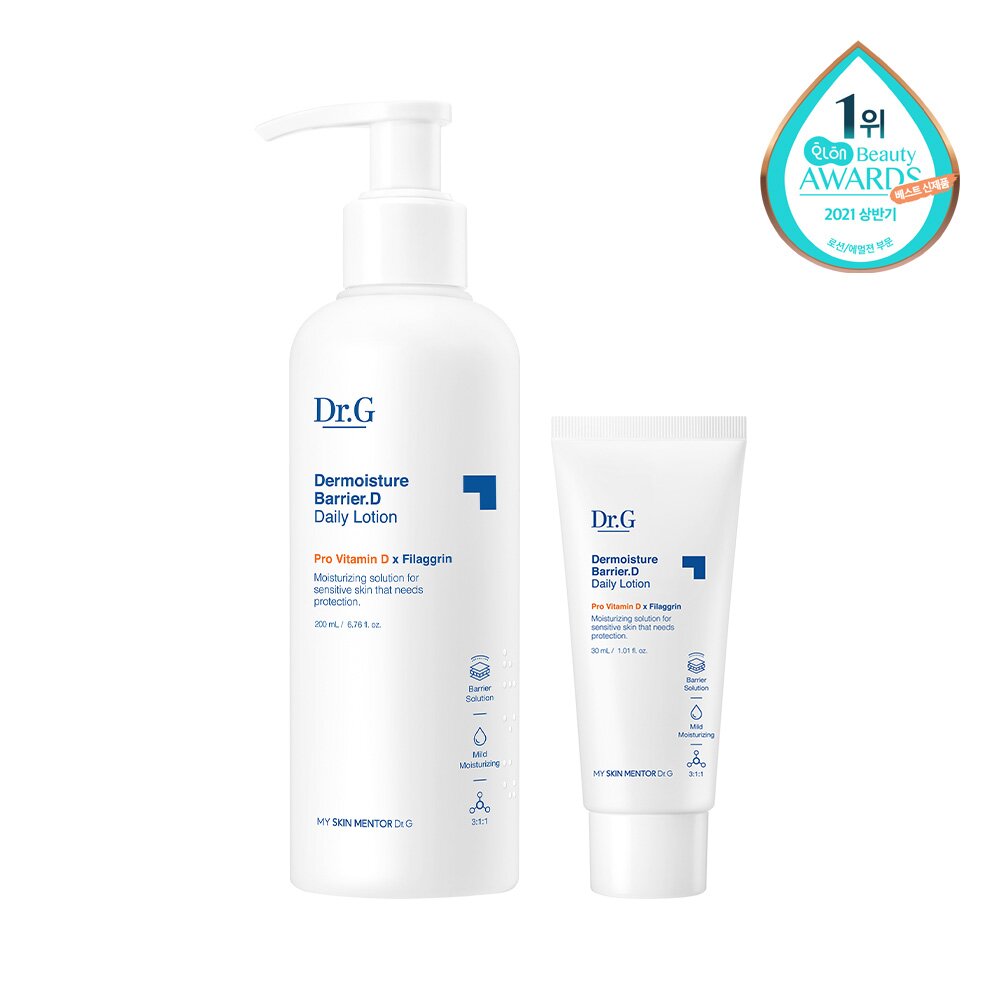 Dermoisture Barrier D Lotion Special Set (200mL+30mL) by Dr.G at GWENCHANDA Korean Cosmetics Shop - 1