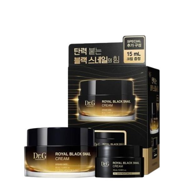 Royal Black Snail Cream 50mL+15mL Special Set by Dr.G at GWENCHANDA Korean Cosmetics Shop - 1