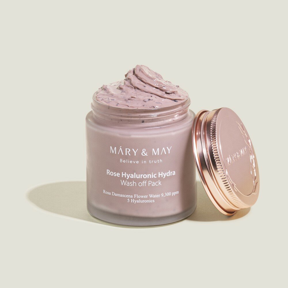 Rose Hyaluronic Hydra Wash Off Pack 125g by Mary&May at GWENCHANDA Korean Cosmetics Shop - 2