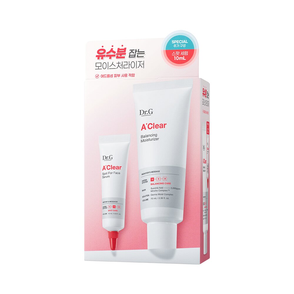A'Clear Balancing Moisturizer 70mL Special Set (+Spot for Face Serum 10mL) by Dr.G at GWENCHANDA Korean Cosmetics Shop - 2
