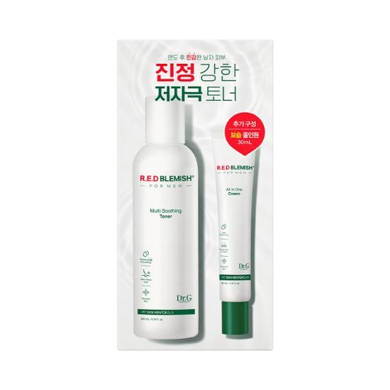 Red Blemish For Men Multi Soothing Toner 200mL (+All In One Cream 30mL) by Dr.G at GWENCHANDA Korean Cosmetics Shop - 4
