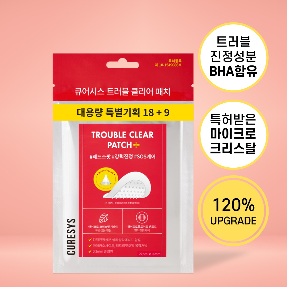 Trouble Clear Patch+ 27 Patches by CURESYS at GWENCHANDA Korean Cosmetics Shop - 1