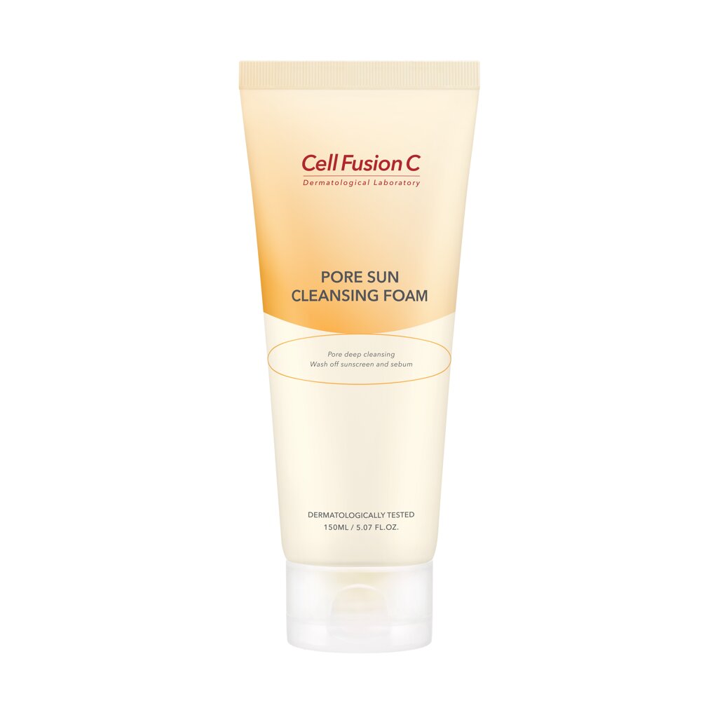 Pore Sun Cleansing Foam 150mL by Cell Fusion C at GWENCHANDA Korean Cosmetics Shop - 1