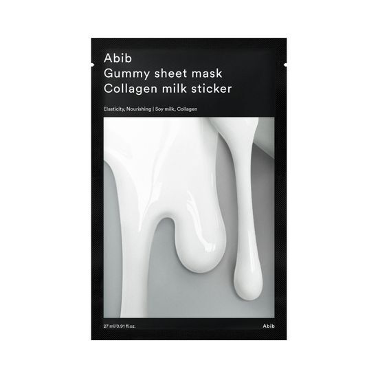 Gummy Sheet Mask Collagen Milk Sticker 1P by Abib at GWENCHANDA Korean Cosmetics Shop - 2