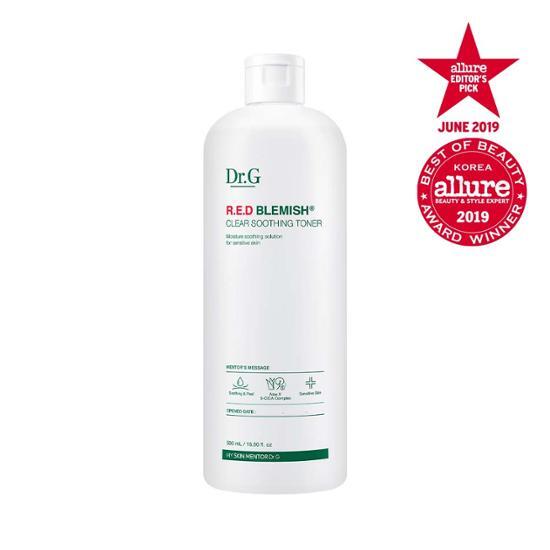 Red Blemish Clear Soothing Toner 500mL by Dr.G at GWENCHANDA Korean Cosmetics Shop - 3