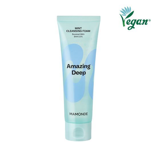 Amazing Deep Mint Cleansing Foam 120mL by Mamonde at GWENCHANDA Korean Cosmetics Shop - 1